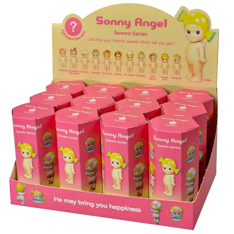 Sonny Angel Animal Blind Box 20th Anniversary Harvest Series Fruit Angel Anime Figures Dolls Toy For Children's Christmas Gift Good Vibrations