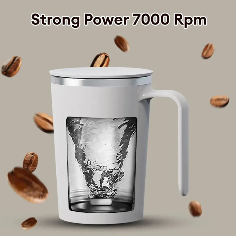 400ml Automatic Stirring Cup Mug Rechargeable Portable Coffee Electric Stirring Stainless Steel Rotating Magnetic Drinking Tools Good Vibrations Adult Super Store
