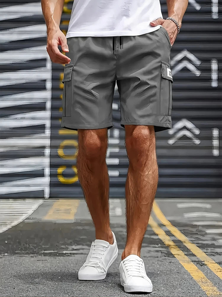 Big Pocket Men's Shorts Casual Work Cool Pants with point Loose Fit Clothing Waist Sports Male Outfit Shorts Good Vibrations