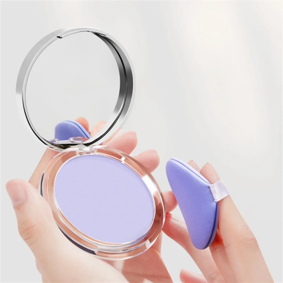 1PC Candy Bella Violet Cream To Powder Skin-friendly Skin Natural Face Long Lasting Oil-controlling Contouring Powder Cosmetics Good Vibrations