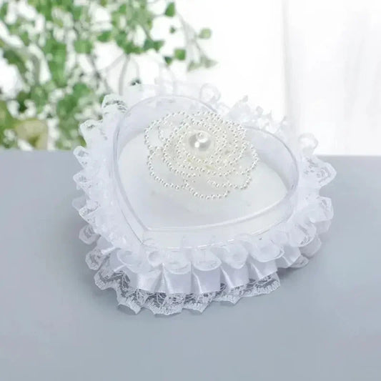 Ring Case Lightweight Ring Pillow Hand Holding Create Atmosphere Lace Ring Pillow Box Good Vibrations