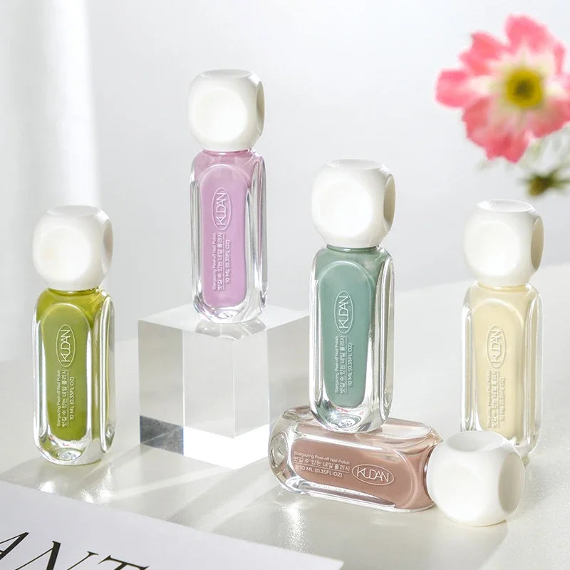 10ml Peel Off Water-Based Starry Nail Polish Fast Drying Long-Lasting Healthy And Brightening Effect No Need Lamp Cure Good Vibrations