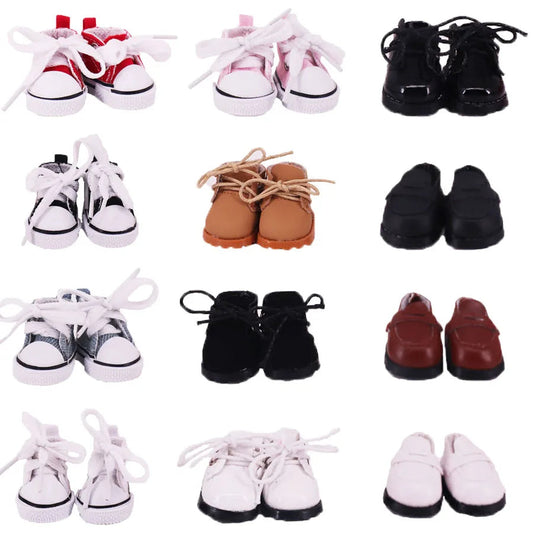 3.8cm Doll Shoes For labubu 17cm Plush Doll Clothes Accessories Girl's Toys ,Christmas Festival Birthday Gift Good Vibrations