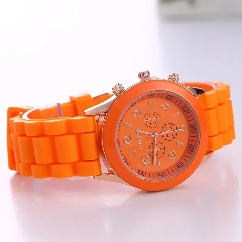 Women Watches 2025 New Fashion Luxury Brand Women's Watch Silicone Strap Quartz Wrist Watch For Female Relogio Feminino Zegarki Good Vibrations