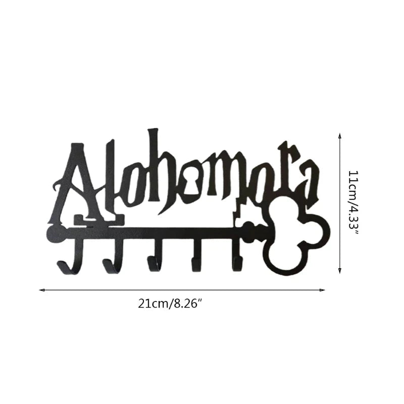 Halloween for Creative Metal for Key Holder wih 5 Hooks Iron Art Wall Mounted Adhesive Black Hanger Hat Towel for G5AB Good Vibrations