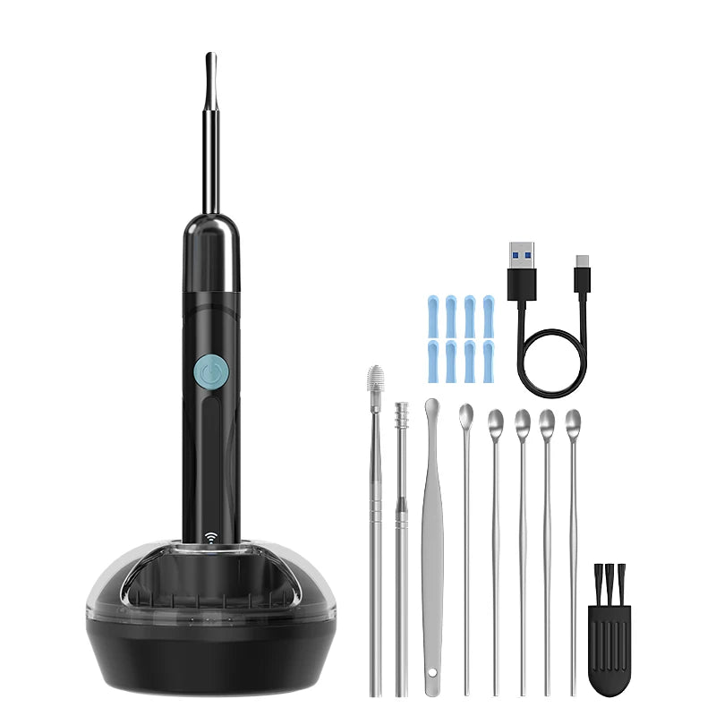 Visual Ear Cleaner Camera WIFI Ear Pick Waterproof 6LEDs Ear Sticks HD1080P 4.2MM Digital Ear Wax Removal Kits Ear Spoons Case Good Vibrations