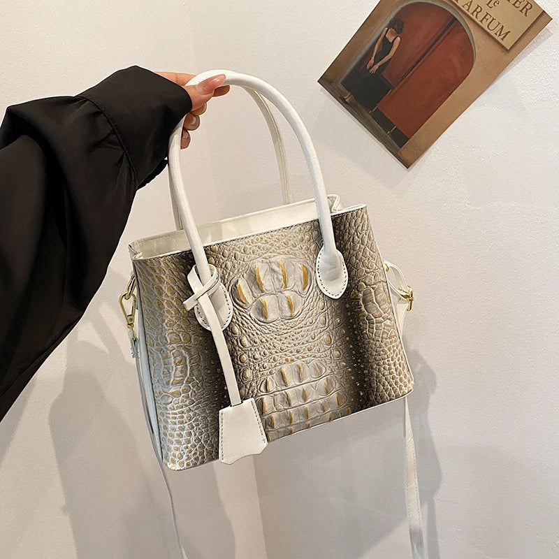 Luxury Handbag Top Brand Women Bags Designer Lady Bolsos Classic Hand Bag High Quality Alligator Leather Shoulder Crossbody Bags Good Vibrations