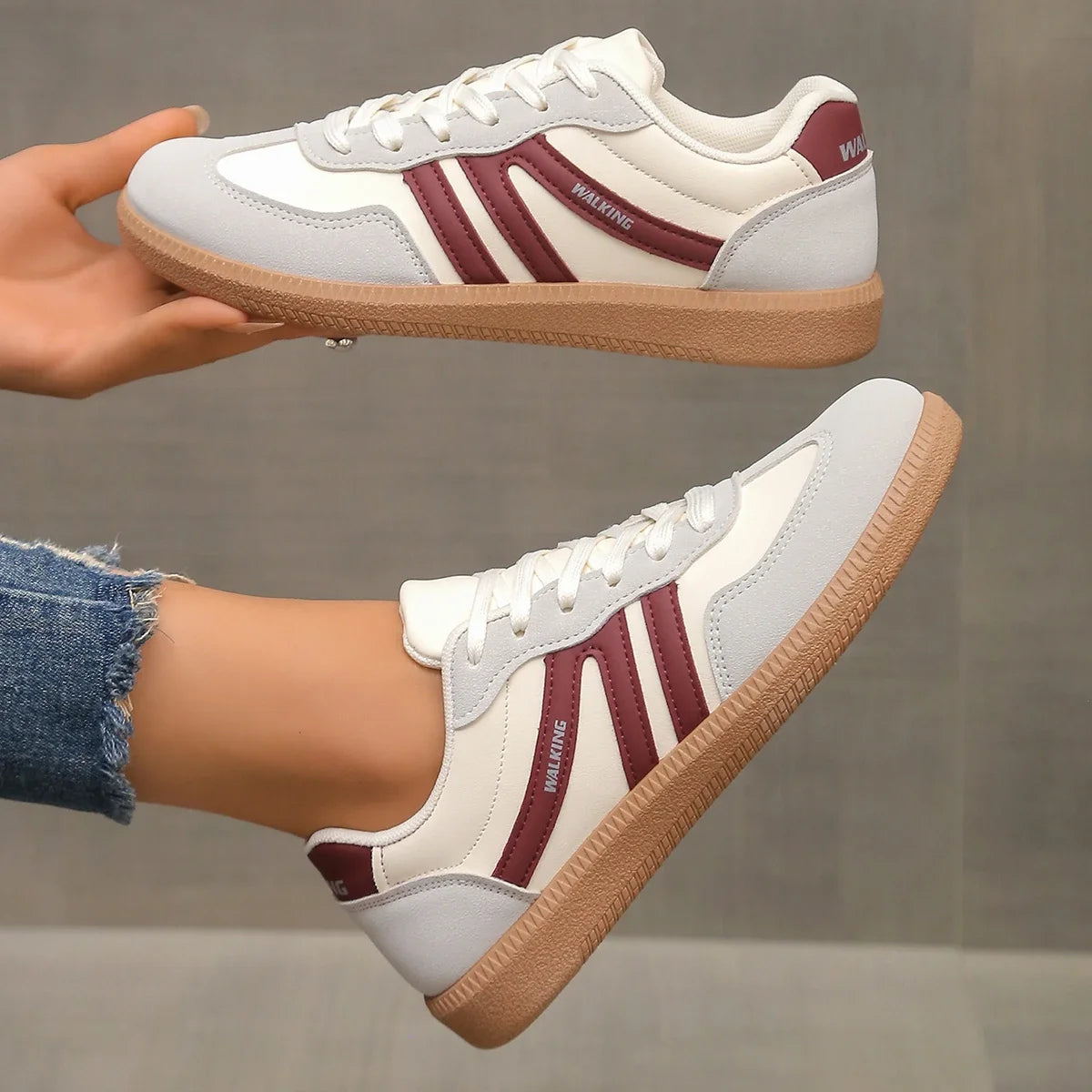 Women Sneakers 2025 Spring New Luxury Flat Loafers Comfortable Slip on Soft Female Sneakers Lightweight Outdoor Shoes for Women Good Vibrations