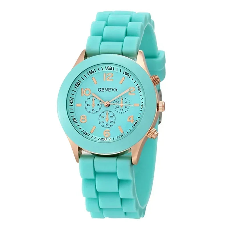 Women Watches 2025 New Fashion Luxury Brand Women's Watch Silicone Strap Quartz Wrist Watch For Female Relogio Feminino Zegarki Good Vibrations