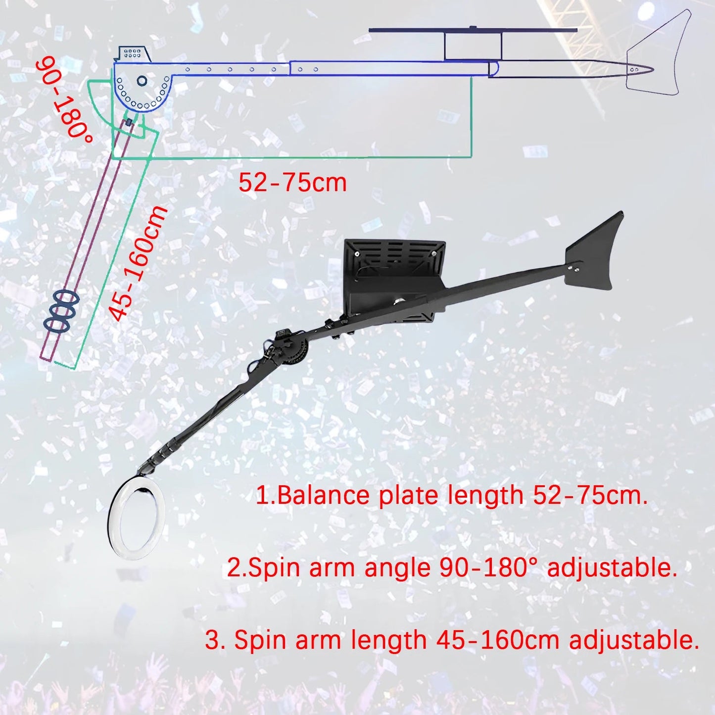 7-15ppl Portable photo booth 360 selfie overhead 360 photo booth automatic with ring light,Free Logo,for parties wedding event Good Vibrations