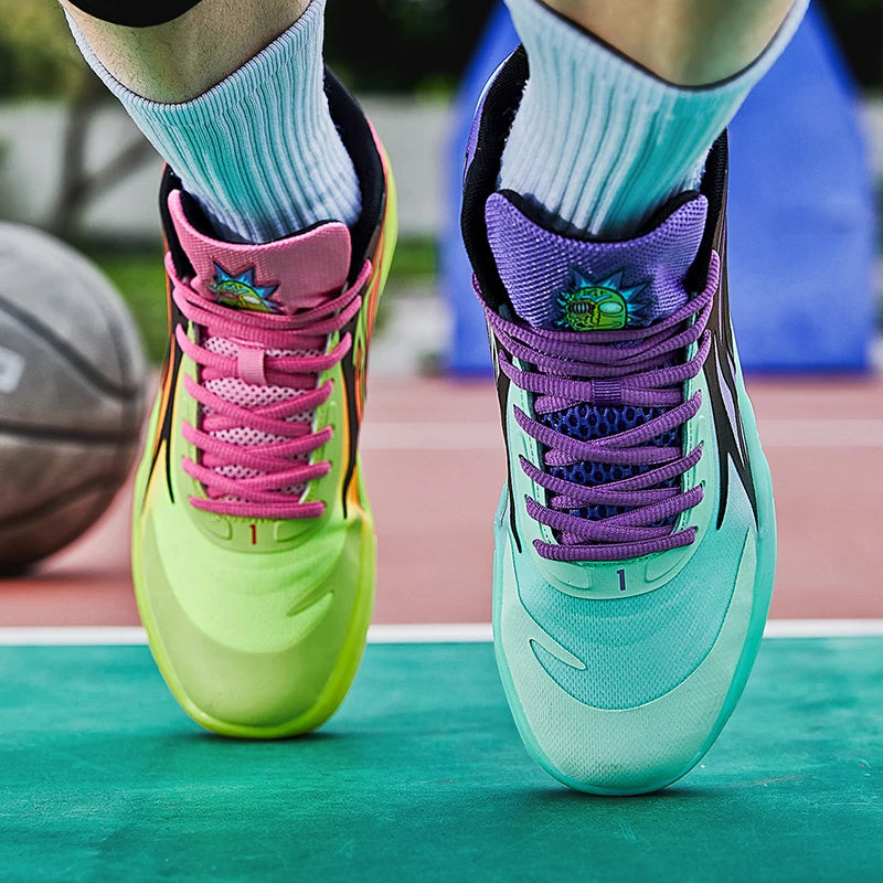 Men Sneakers Luxury Fashion Male Basketball Shoe Train Sports Colorful Non-Slip Zapatillas De Hombres High Quality Tennis Shoes Good Vibrations