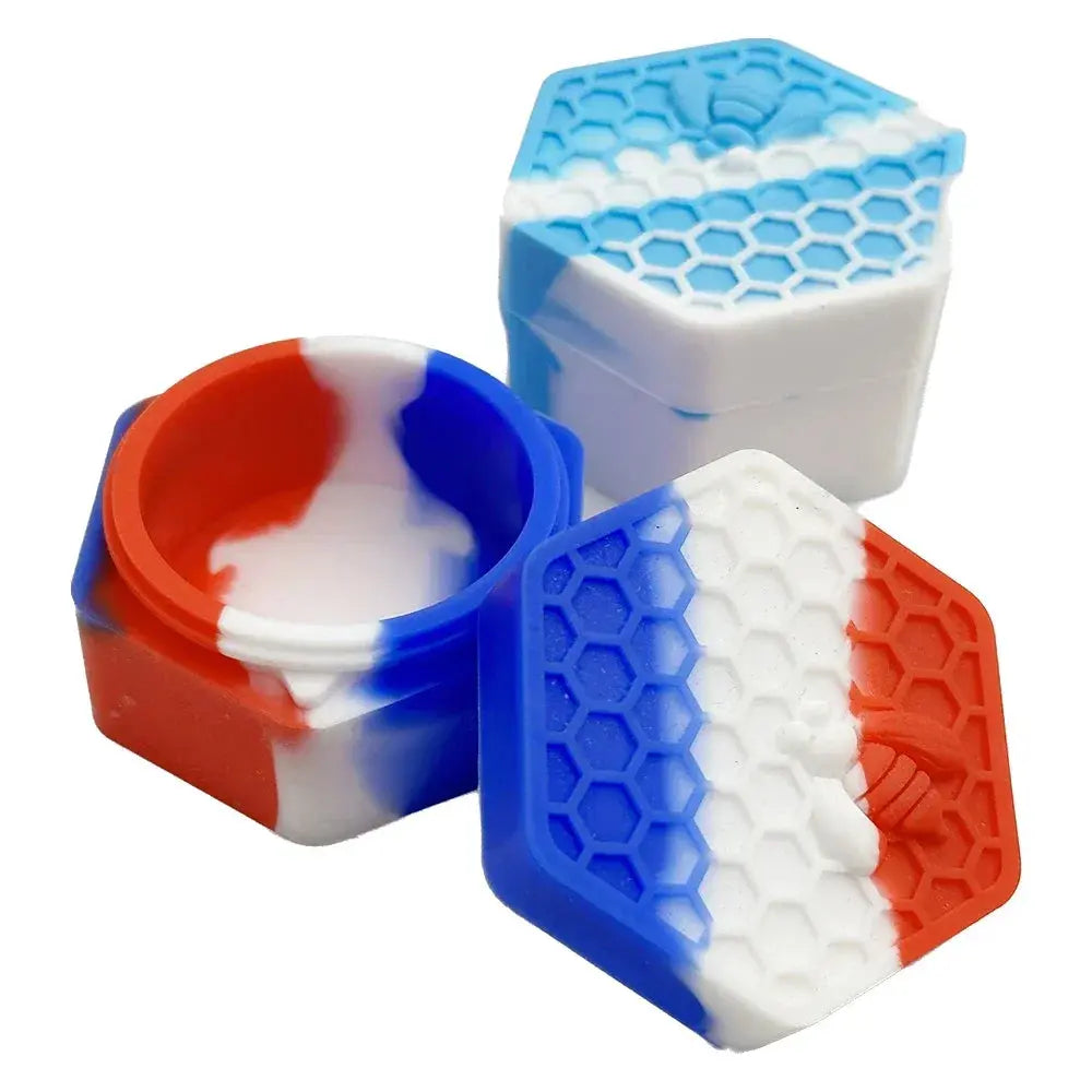 Wax Jar Silicone Box Bee Style for Oil Cream Box Easy To Hold and Carry Herb Container GOOD Vibrations Adult Super Store