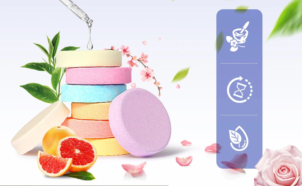 Shower Steamers Aromatherapy -8 Pack, Mothers Day Gifts for Mom, Birthday Gifts for Women Wife Teen Girls, Natural Essential Oil Good Vibrations Adult Super Store