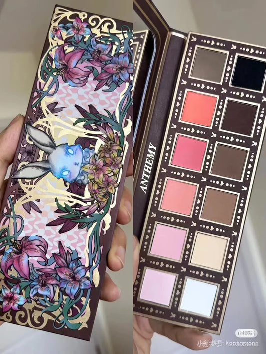 Anthemy 10 Color Eyeshadow Palette Matte Shimmer Chameleon Waterproof Long-Lasting Pearly Shiny Metal Eye Shadow Palette Make-up Good Vibrations