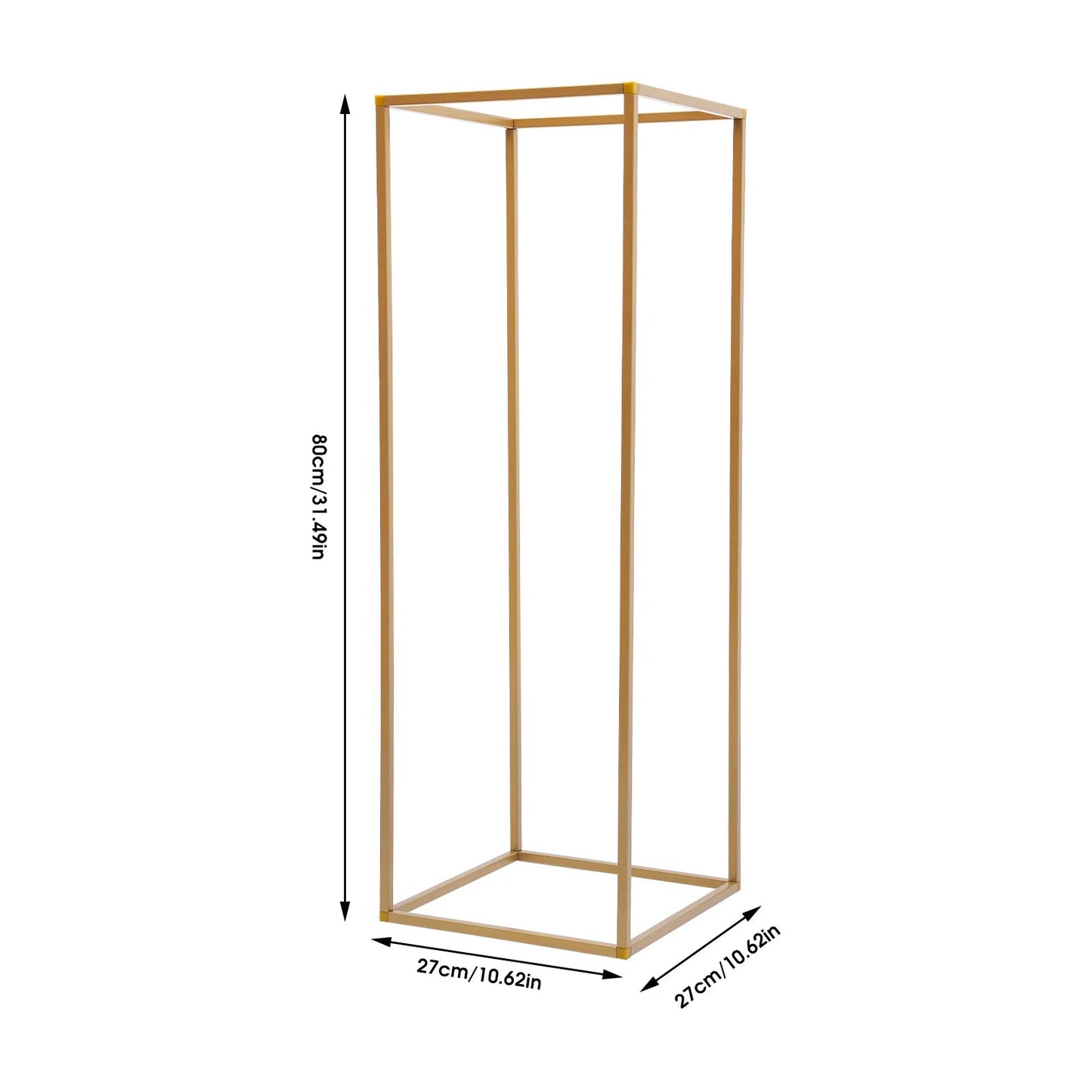 10Pcs 80cm Geometric Metal Stands Flower Vase Holders Wedding Party Centerpiece Good Vibrations