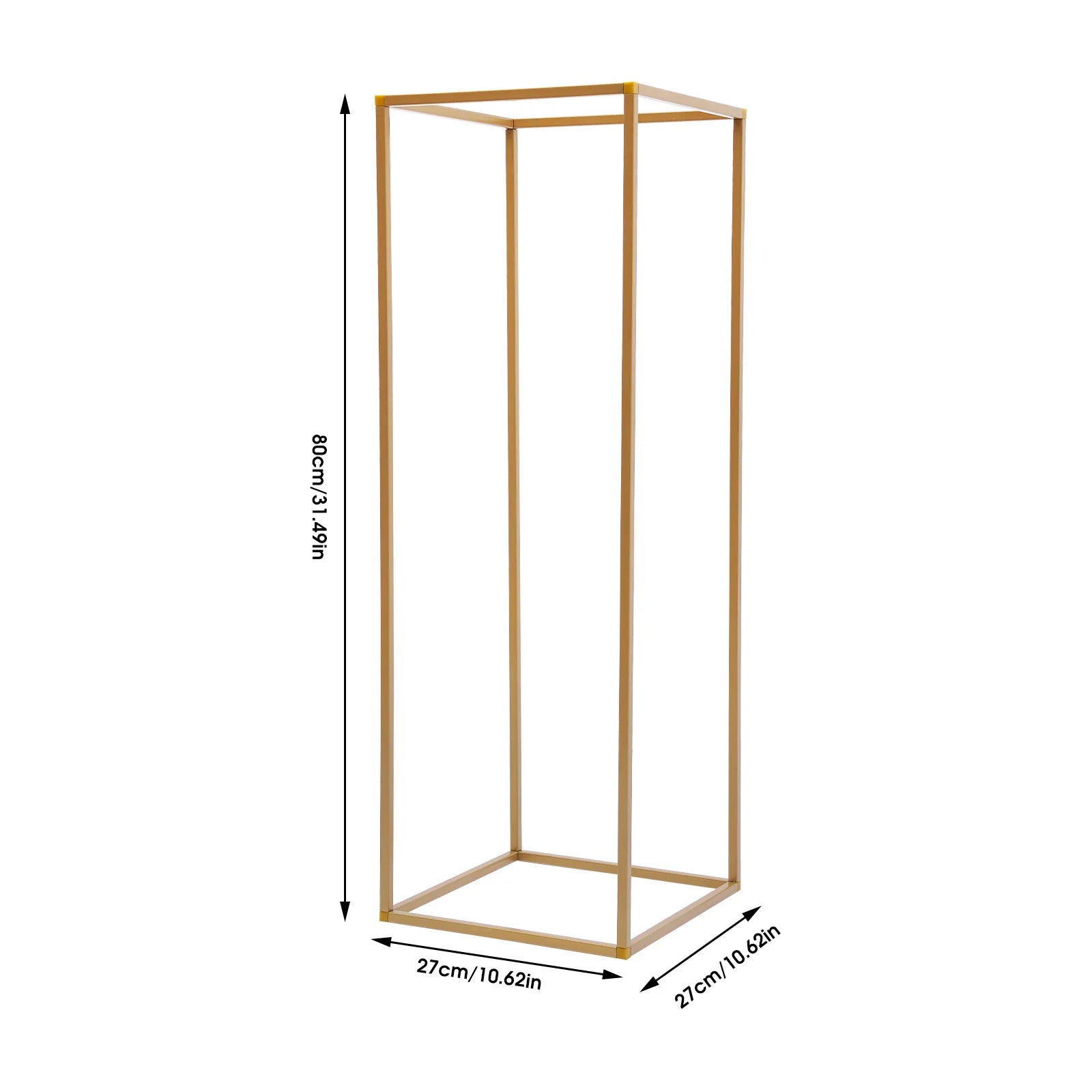 10Pcs 80cm Geometric Metal Stands Flower Vase Holders Wedding Party Centerpiece Good Vibrations