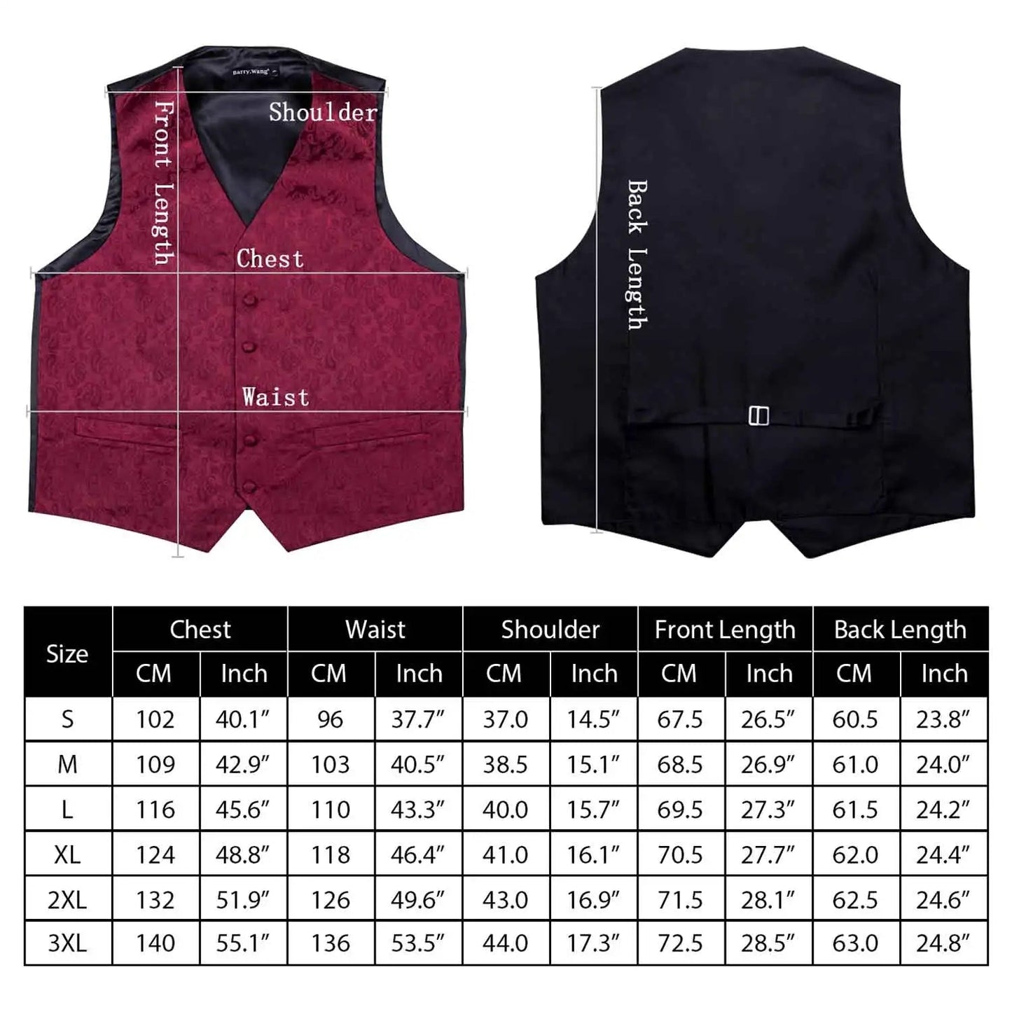 Men's Classic Solid Color Suit Vest and Necktie Matching Set | Wedding Groom & Groomsmen Attire Good Vibrations