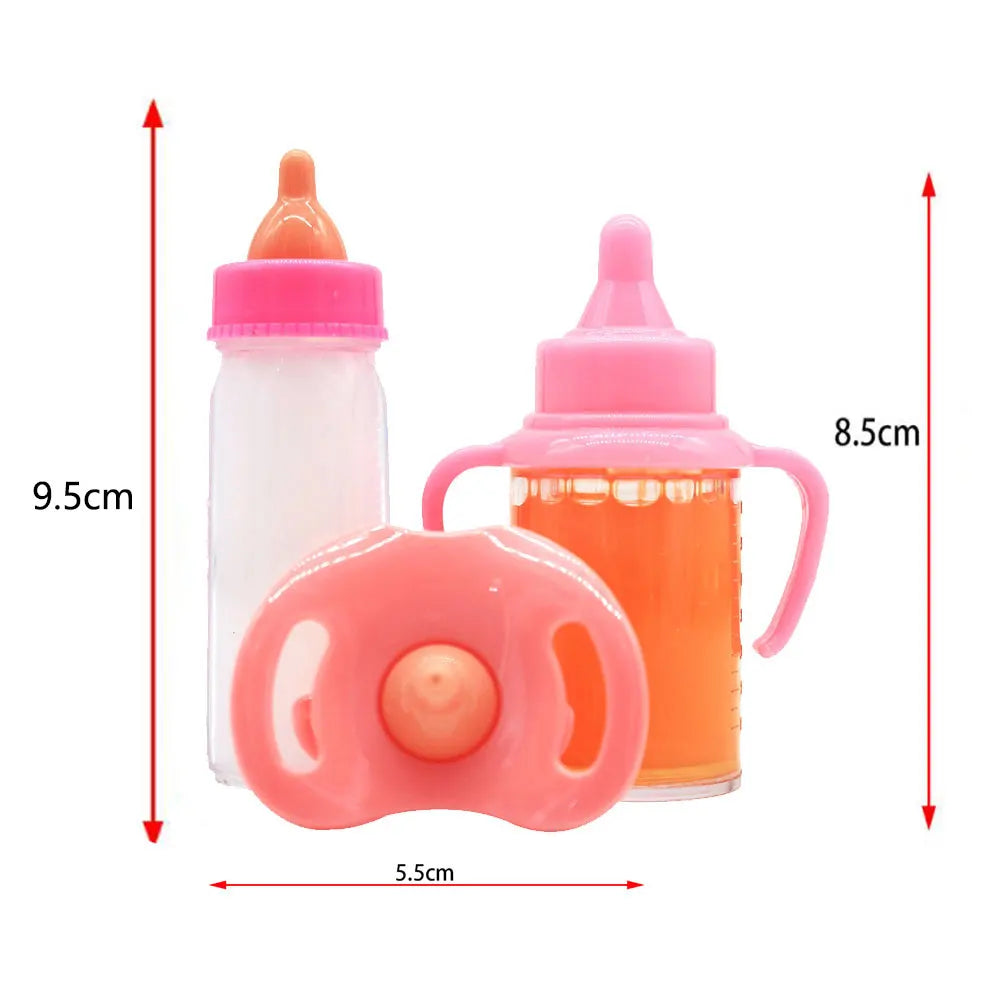 Baby Disappearing Doll Feeding Set Wear For Reborn Baby Doll, Multiple Baby Doll Accessories, Children Best Birthday Gift. Good Vibrations