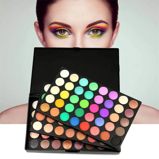 120 Color Eye Makeup Waterproof Make up Nude Eye Shadow Palette Glitter Matte Pigmented Powder Pressed Shine Eyeshadow Cosmetic Good Vibrations