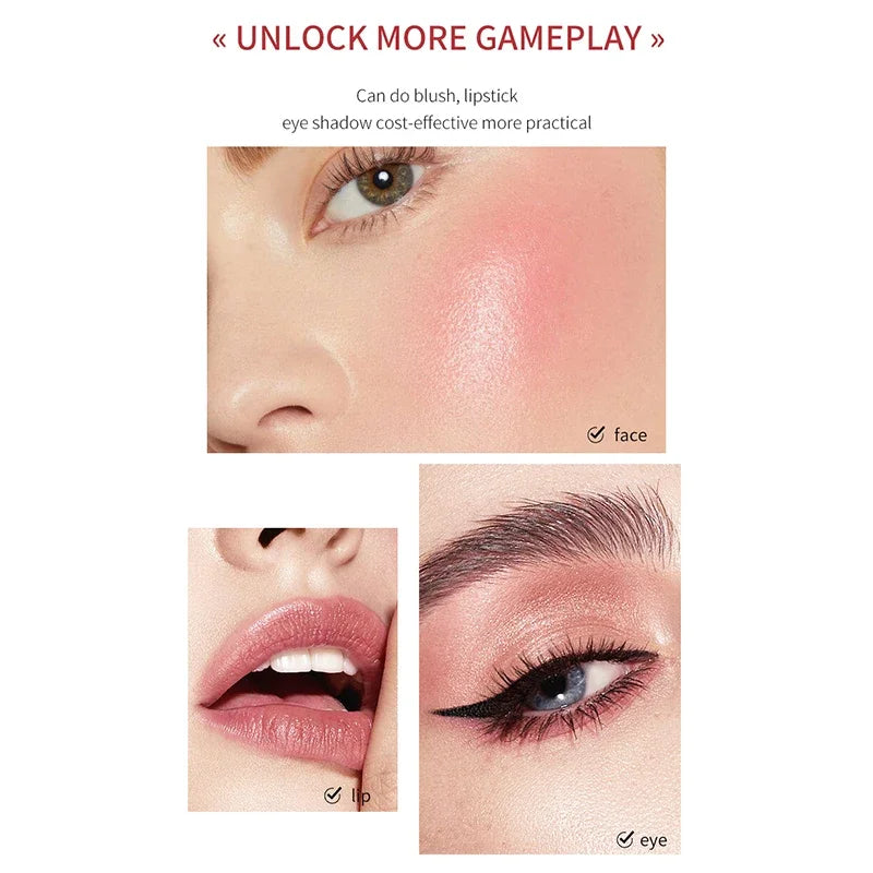 Cheek 3-in-1 Lip Tinted Moistured Blush Stick Silky Brighten Blush Cream Blusher Cosmetics Tubes Matte Contour Cosmetics New Good Vibrations