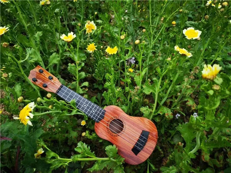 35cm Children Guitar Toy Can Be Used To Play Elementary Instruments With Paddles Simulating Yukrili Music Toys Good Vibrations