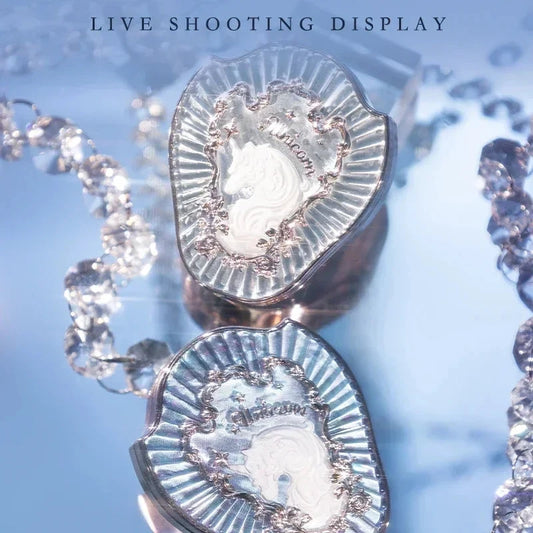 Flower Knows Makeup Unicorn Strawberry Rococo Embossed Blush On Natural Cheek Matte Long Lasting Blusher Makeup 6 Colors 5g Good Vibrations