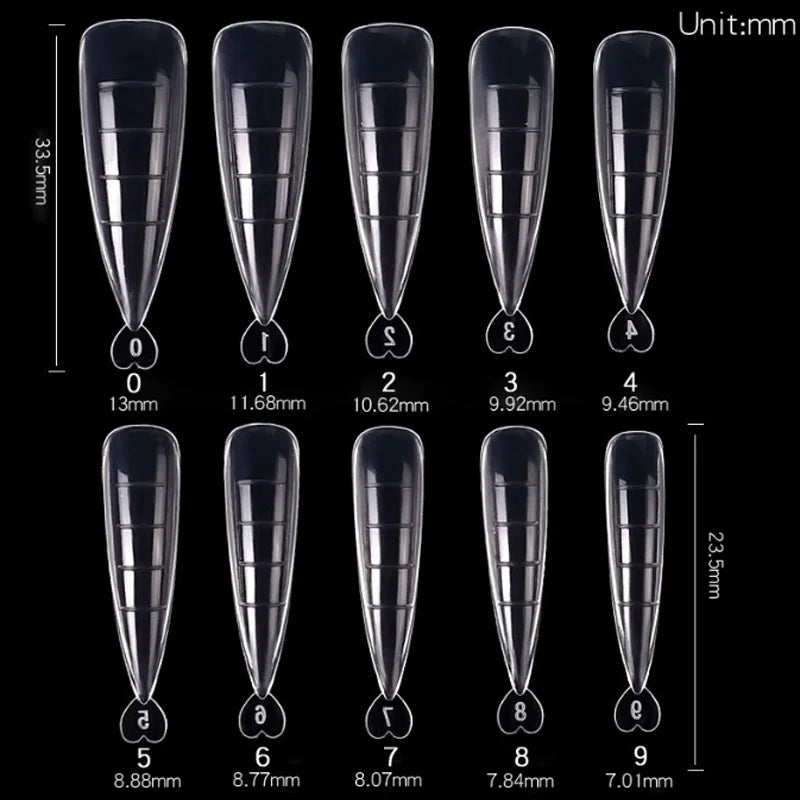 100Pcs/Box Nail Tips Full Set Acrylic Fake Finger UV Gel Polish Quick False Nails Tip Manicure Tools Nail Art DIY Tools Kit Good Vibrations