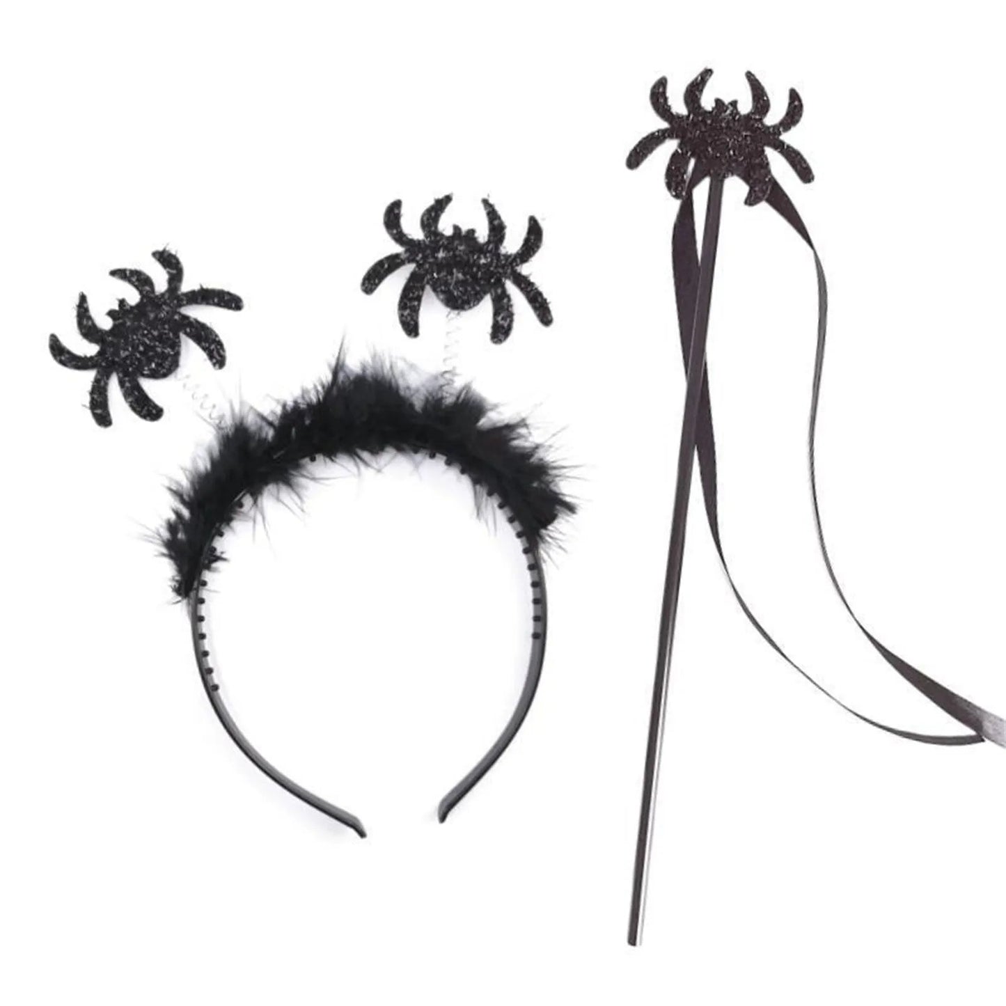 Halloween Headbandy Wand For Children Adult Cosplay Party Costume Set Headpiece & Wand Festival Accessories Good Vibrations