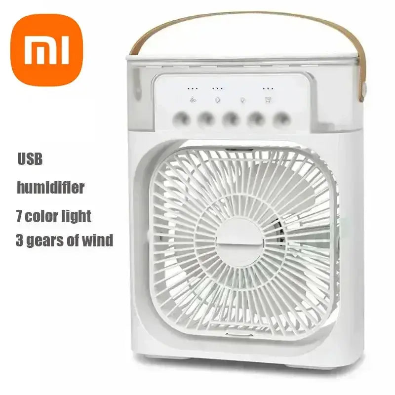 Xiaomi 3-in-1 Portable Fan Air Conditioners Fan With LED Night Light Household Small Air Cooler For Office Home Adjustable Fan Good Vibrations