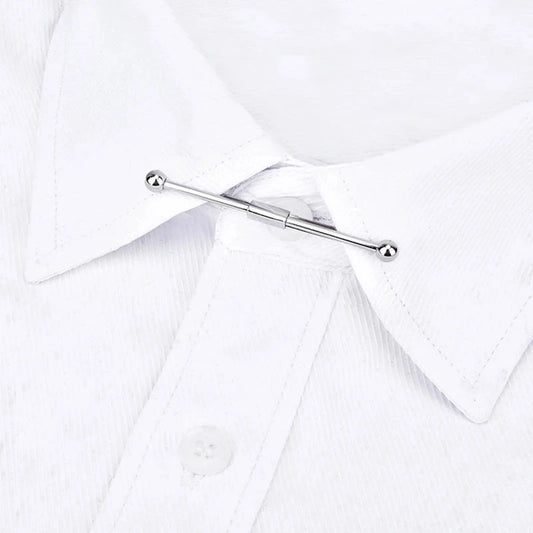 Tie Clip Fashion Style Ties for Men Metal Tone Simple Bar Clasp Practical Clasp Tie Pin for Mens Collar Clip Necktie Accessories Good Vibrations