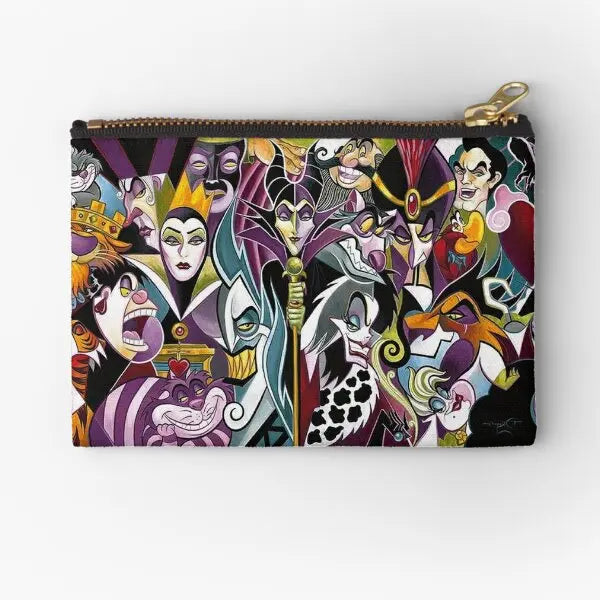 Villains Zipper Pouches Underwear Socks Storage Cosmetic Bag Coin Key Pure Packaging Women Pocket Panties Wallet Small Men Good Vibrations