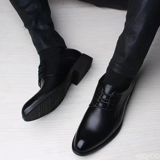 2025 new Fashionable versatile Men Shoes Heightening Shoes Spring  British Casual Business flats Casual comfortable Shoes Good Vibrations