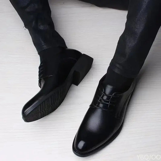 2025 new Fashionable versatile Men Shoes Heightening Shoes Spring British Casual Business flats Casual comfortable Shoes Good Vibrations