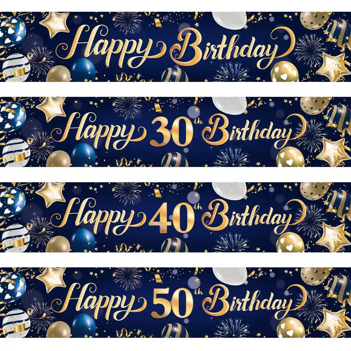 Happy Birthday Banner Birthday Party Decoration Kids Boys Girl Baby Shower Decoration Bunting Garland Banners Flags Anniversary Good Vibrations
