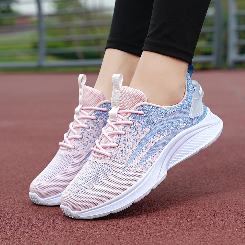 Sneaker Women's Fashion Running Shoes Soft sole Tennis Shoes for Women Outdoor Mesh Sports Shoe Good Vibrations