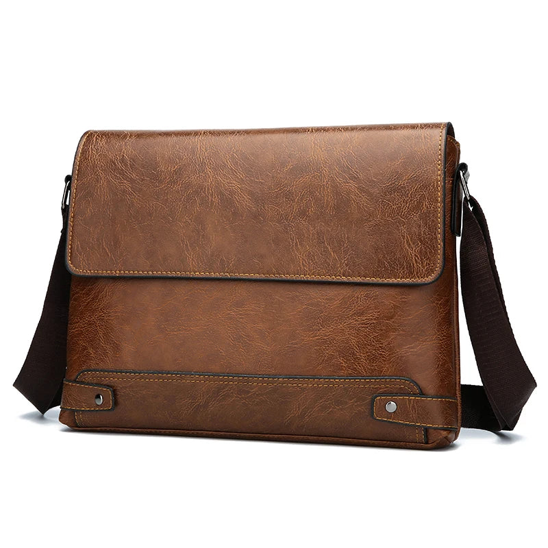 Shoulder Bag, Men's Crossbody Bag, Business Bag, Large Capacity, For Business Trips and Work Good Vibrations