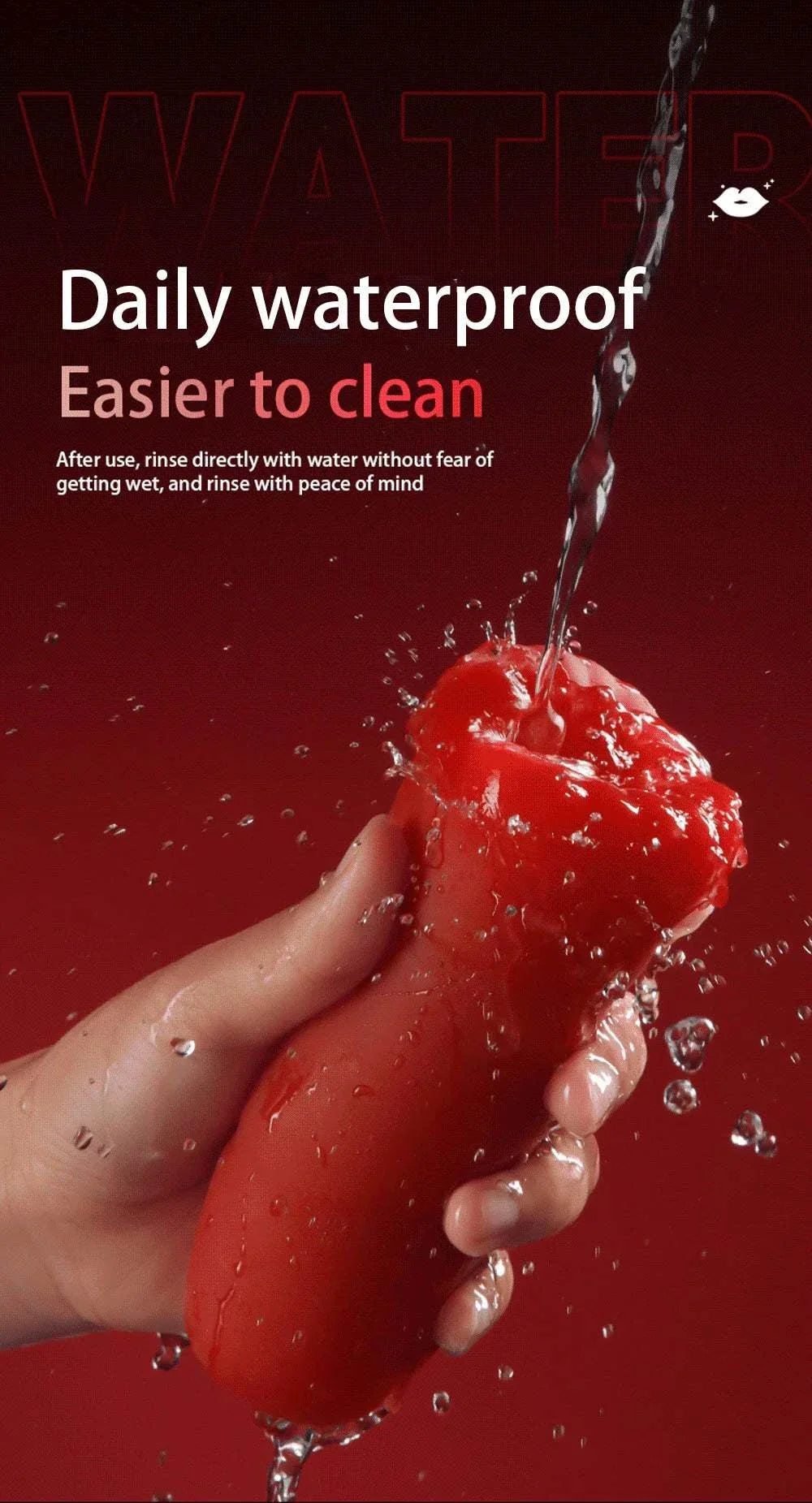 Men's automatic tongue licking toy, daily waterproof, easy to clean.