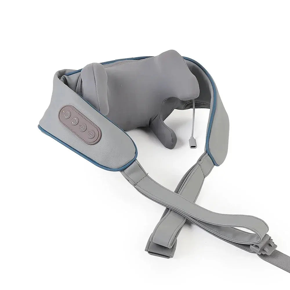 Foreverlily Wireless Neck And Back Massager Neck And Shoulder Kneading Massage Shawl Neck Cervical Relaxing Trapezius Massager Good Vibrations