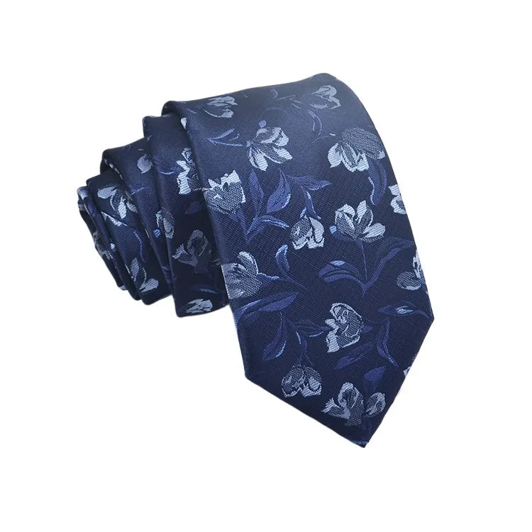 35 Styles Men's Silk Ties Jacquard Dot Floral 8cm Necktie Accessories Daily Wear Shirt Suit Cravat Wedding Party Gifts Neck Tie Good Vibrations