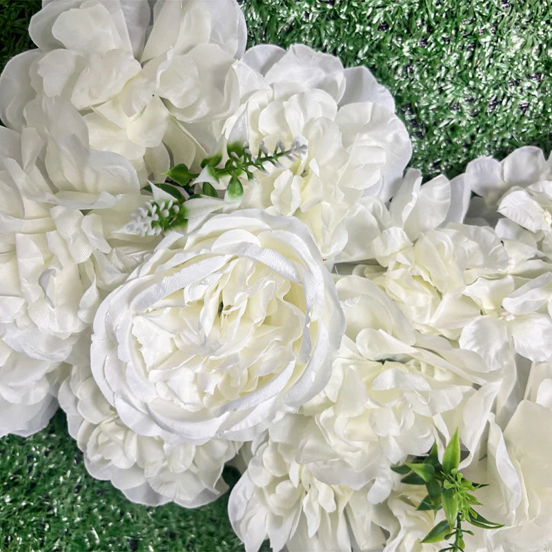 1pc Simulated Silk Flower Arrangement Leading To Wedding Arch Floral Arrangement Artificial Floral Row Decor Wed Arch Backdrop Good Vibrations