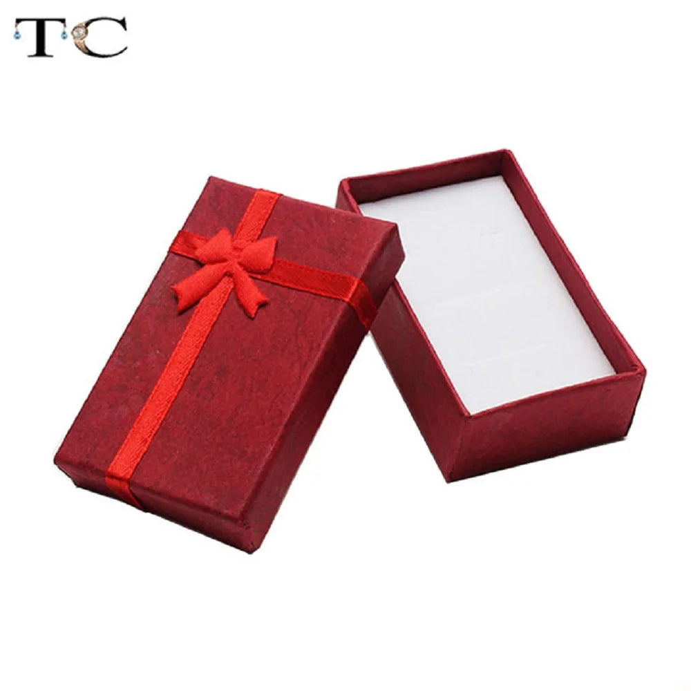 Jewelry Organizer Storage Gift Box Necklace Earrings Ring Box Paper Jewellry Packaging Container Good Vibrations