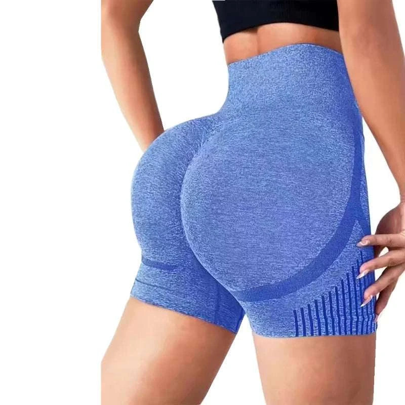 Women Yoga Shorts High Waist Workout Shorts Fitness Yoga Lift Butt Fitness Ladies Yoga Gym Running Short Pants Sportswear Good Vibrations