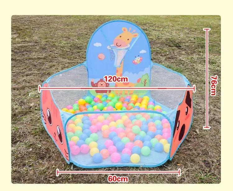 Baby Indoor Ocean Balls Dry Pool Children Space Capsule Toy Tent Tunnel Toddler Kids Playground Park Foldable Play Playpen 3 In 1 Good Vibrations