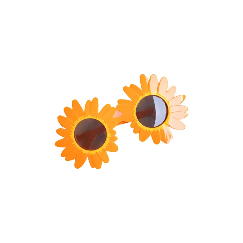Sunflower Sunglasses Little Daisy Shape Sun Glasses Funny Party Decorative Eyeglasses Plastic Gathering Picnic Photography Props Good Vibrations