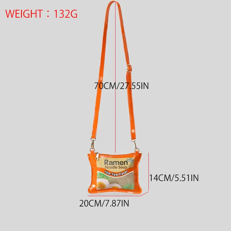 Unique Cheese Crunchy Bags Women Purses and Handbags Snacks Chips Ladies Crossbody Bag Girls Mini Clutch Bags Novelty Purses Good Vibrations
