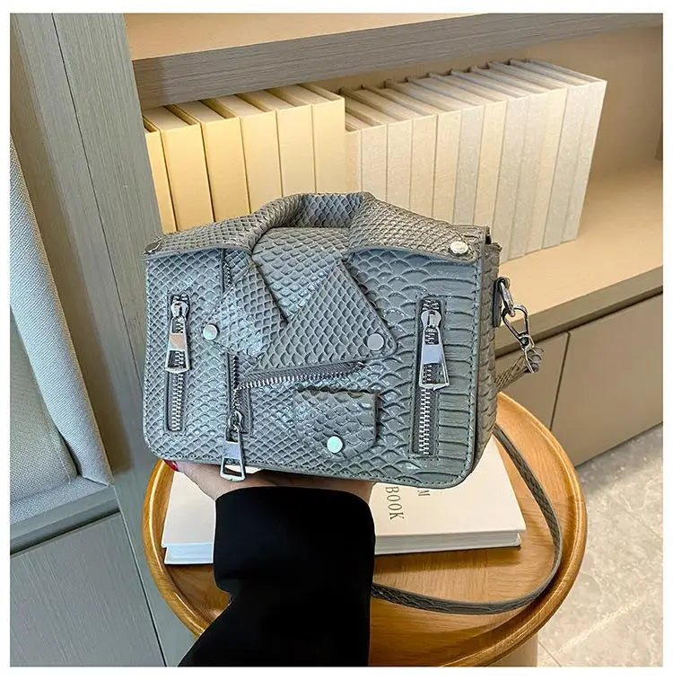 Fashion Jacket Design Crossbody Bag PU Clothes Shape Women Handbag Purse Brand Designer Lady Shoulder Bags Luxury Women's Bag Good Vibrations