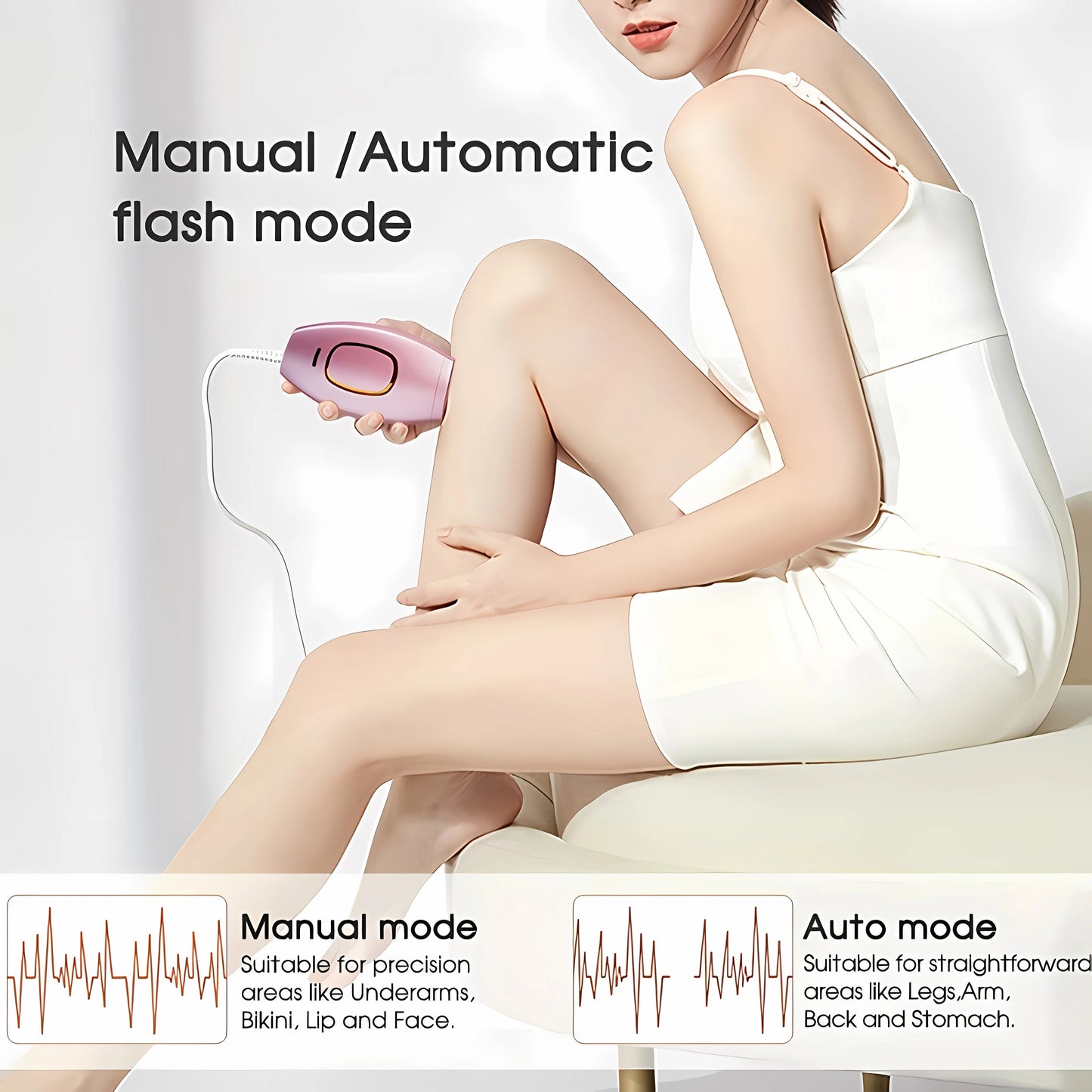 Permanently Home Use Mini Handheld 999999 Flashes IPL Laser Hair Removal Device Painless Personal Care for Men and Women 881 Good Vibrations