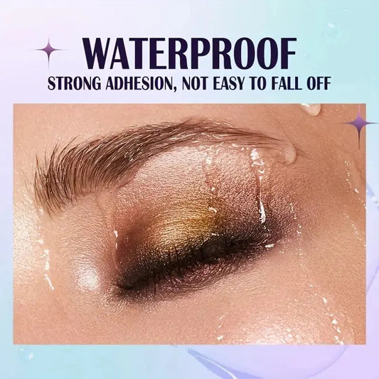 13-Shade Waterproof Liquid Eyeshadow Palette - High Shine Long-Lasting & Smudge-Proof Makeup Set for Glamourous Looks glitter Good Vibrations