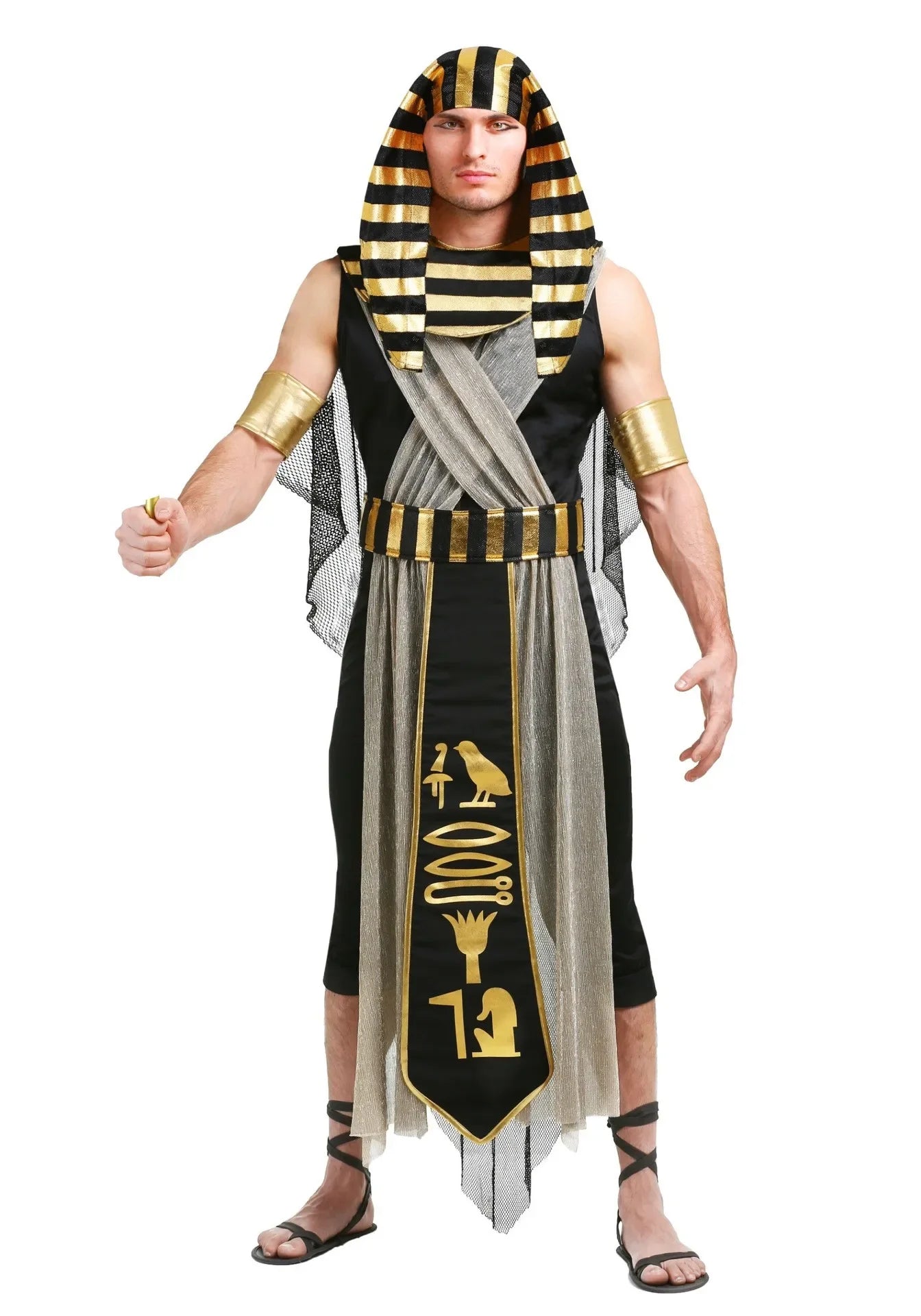 Halloween Costumes Ancient Egypt Egyptian Pharaoh Cleopatra Prince Princess Costume for Women Men Cosplay Good Vibrations