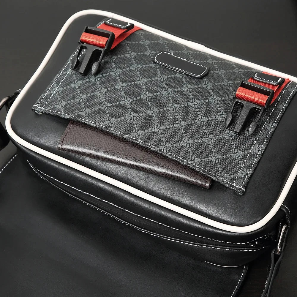 Designer Crossbody Bag Casual Messenger Bag for Men Bags Business Work Man Shoulder Bag Luxury Brand Sling Bags Leather Male Bag Good Vibrations